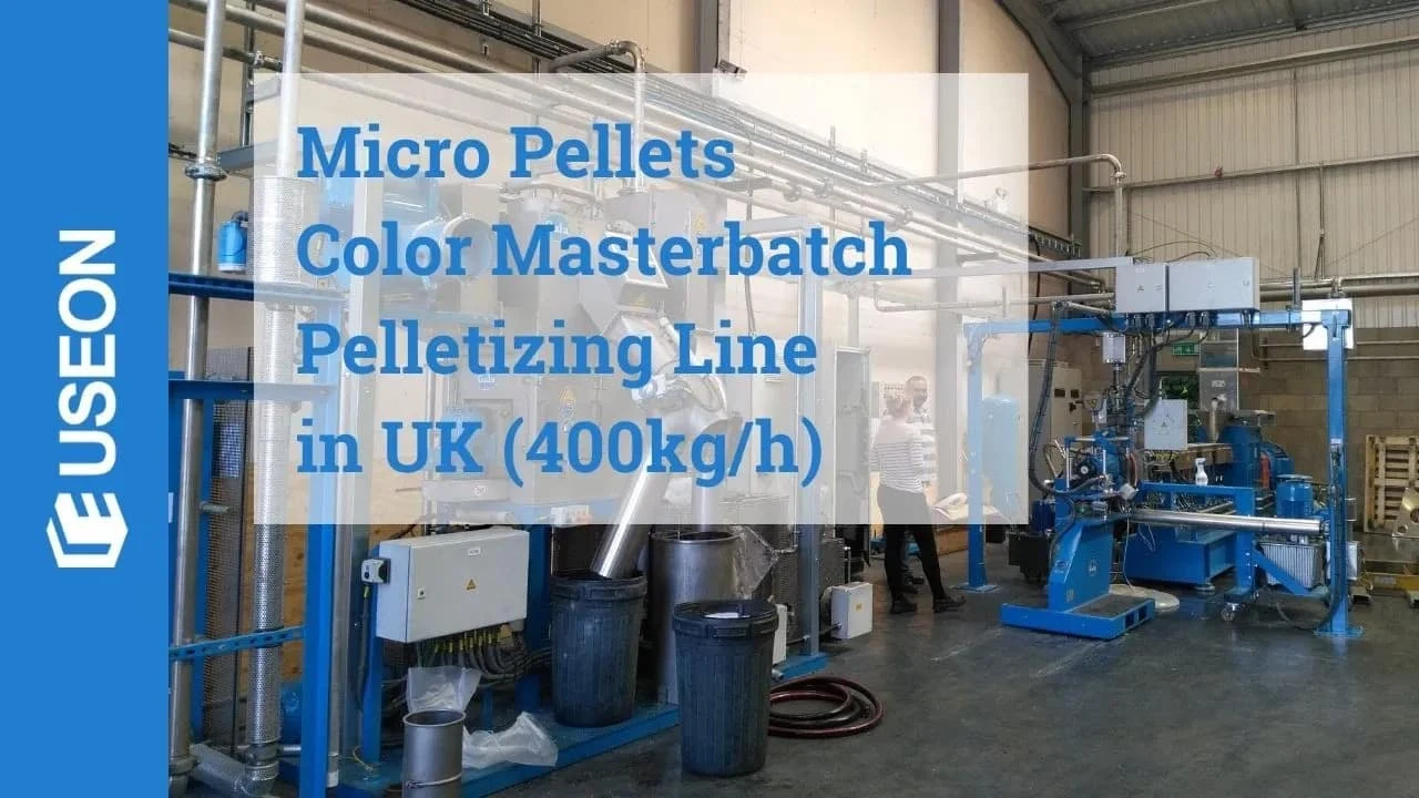 400 kg/h Micro Pellets Color Masterbatch Pelletizing Line in UK