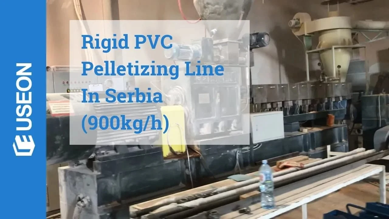 900 kg/h Rigid PVC Pelletizing Line in Serbia