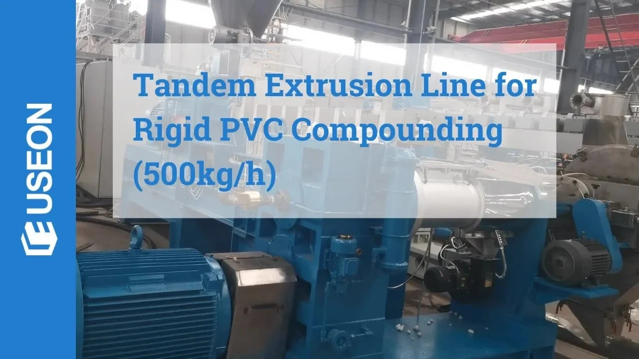 500 kg/h Rigid PVC Compounding Line in China