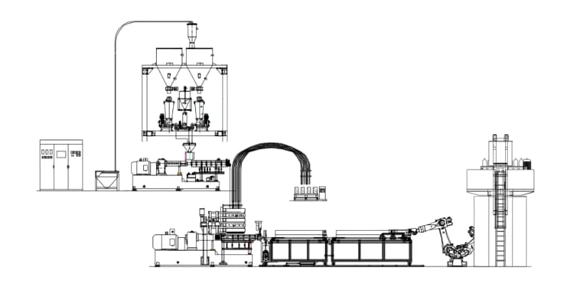 Diagrama de flujo de la línea LFT-D-ECM