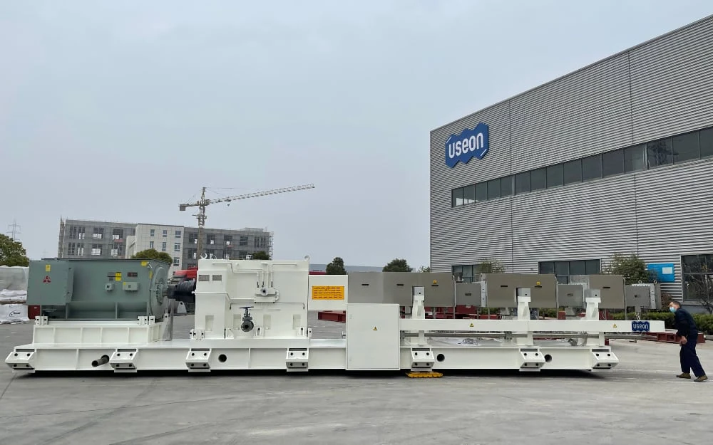 SAT175 twin screw extruder of a BOPET film line