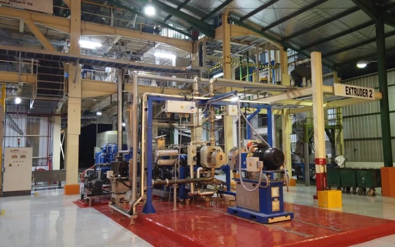 La línea instalada en Indonesia
