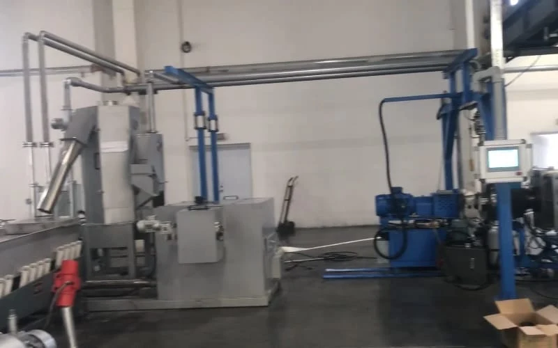 underwater pelletizing system for black masterbatch
