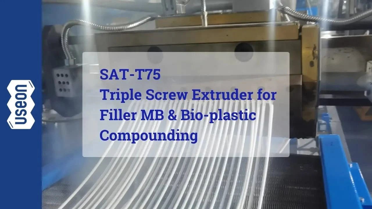 Triple Screw Extruder for Filler Masterbatch & Bio-plastic Compounding