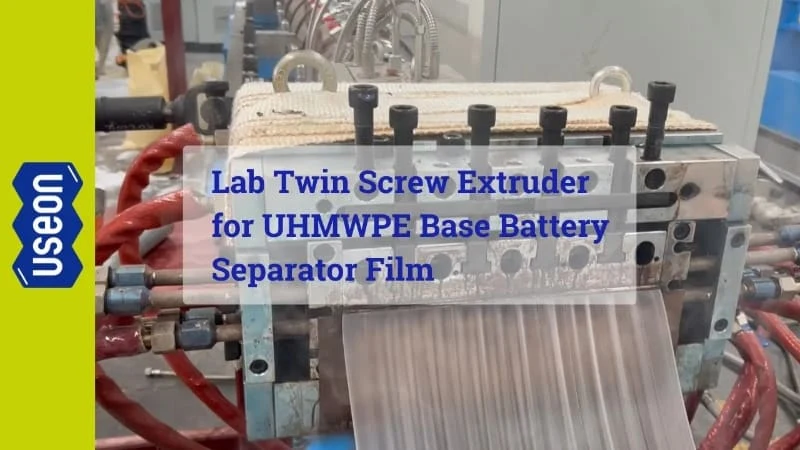 Extrudeuse bivis pour film séparateur à base de PE-UHMW