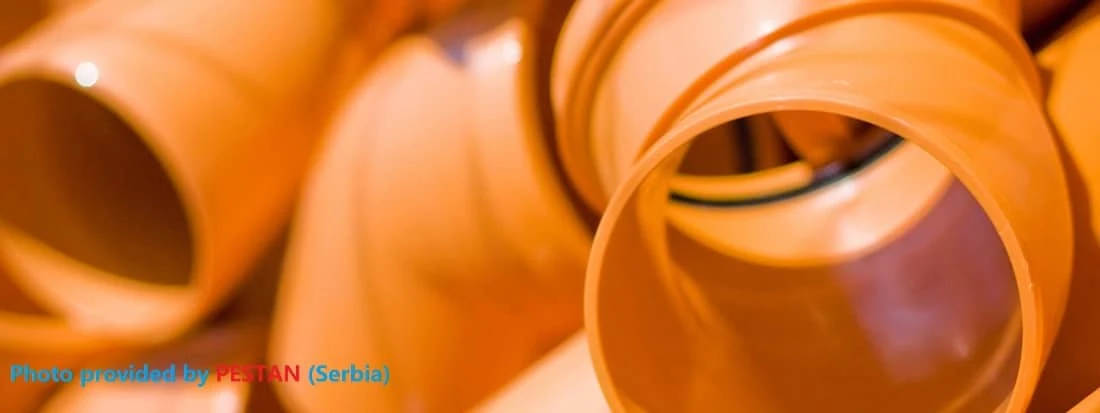 Accesorios de tubería de PVC rígido de color naranja