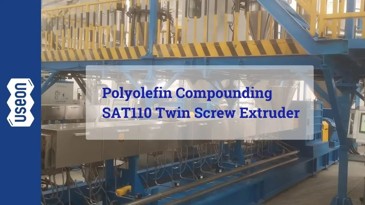Polyolefin Compounding Line with SAT110 Twin Screw Extruder