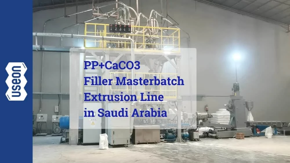PP+CaCO3 Filler Masterbatch Extrusion Line in Saudi Arabia