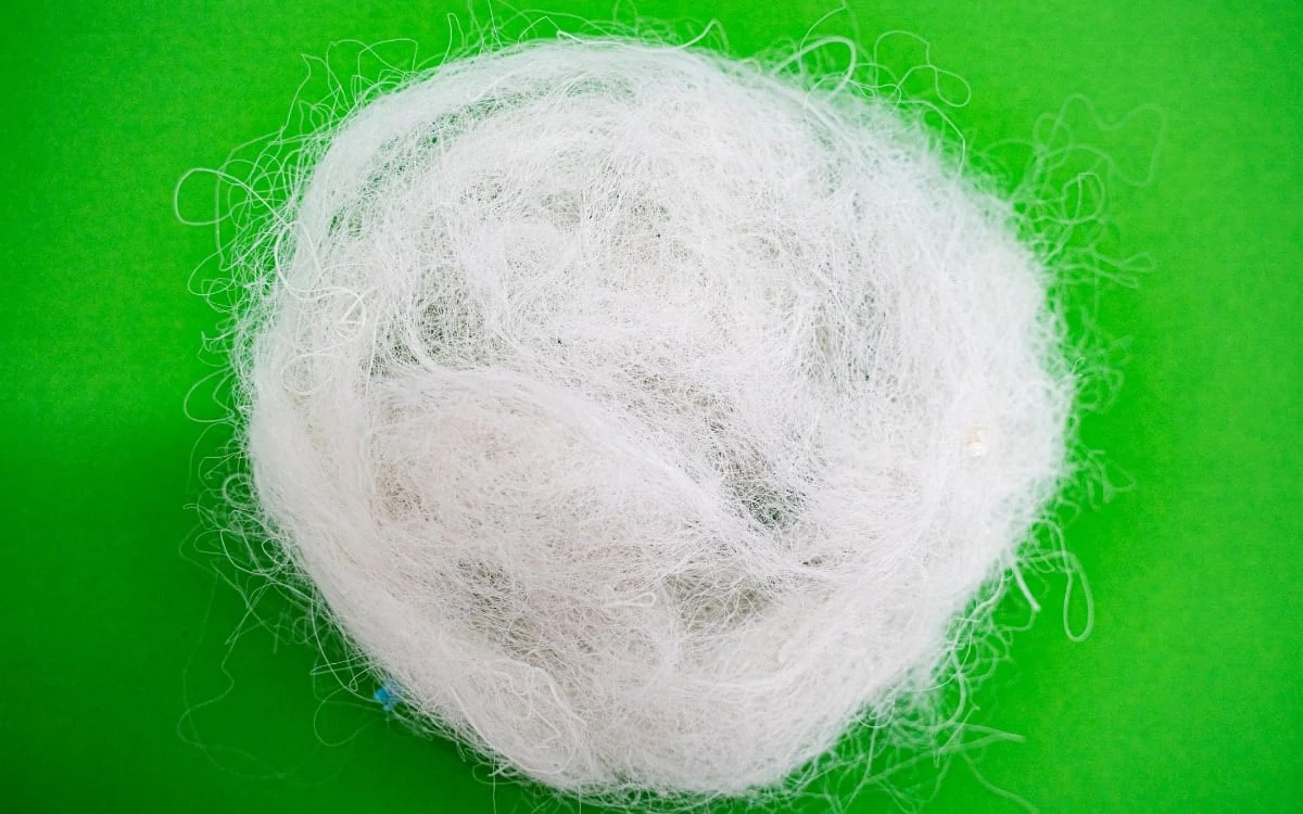 Waste PET fibre