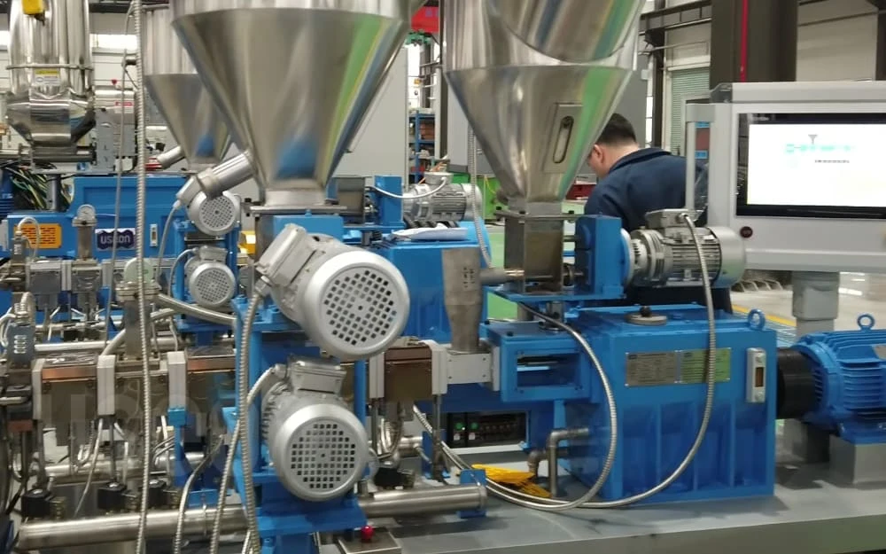 10kg/h Lab Extruder for Fluoroplastics Compounding