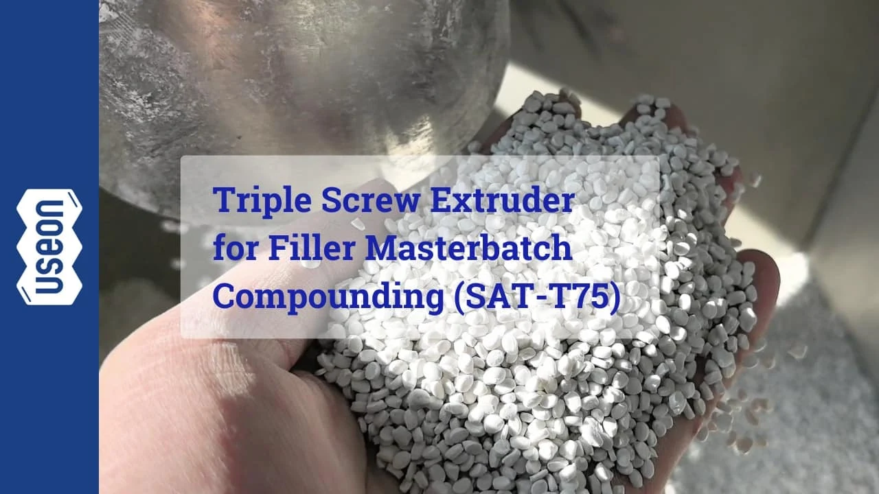 SAT-T75 Triple Screw Extruder for Filler Masterbatch Compounding