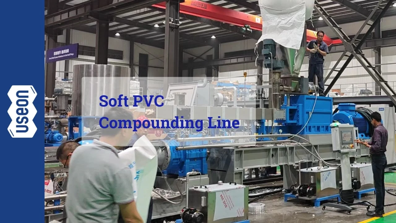 2,000 kg/h Soft PVC Compounding Line for Medical Application