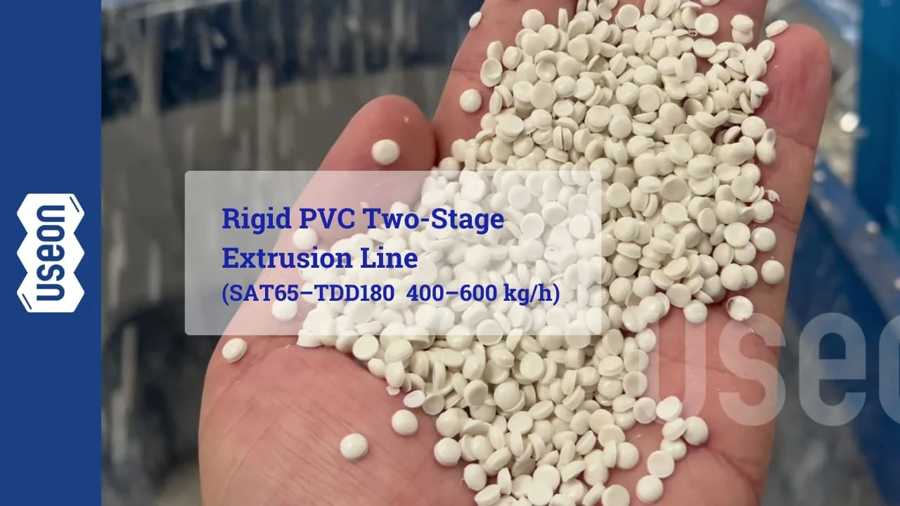 400–600 kg/h Rigid PVC Two-Stage Extrusion Line