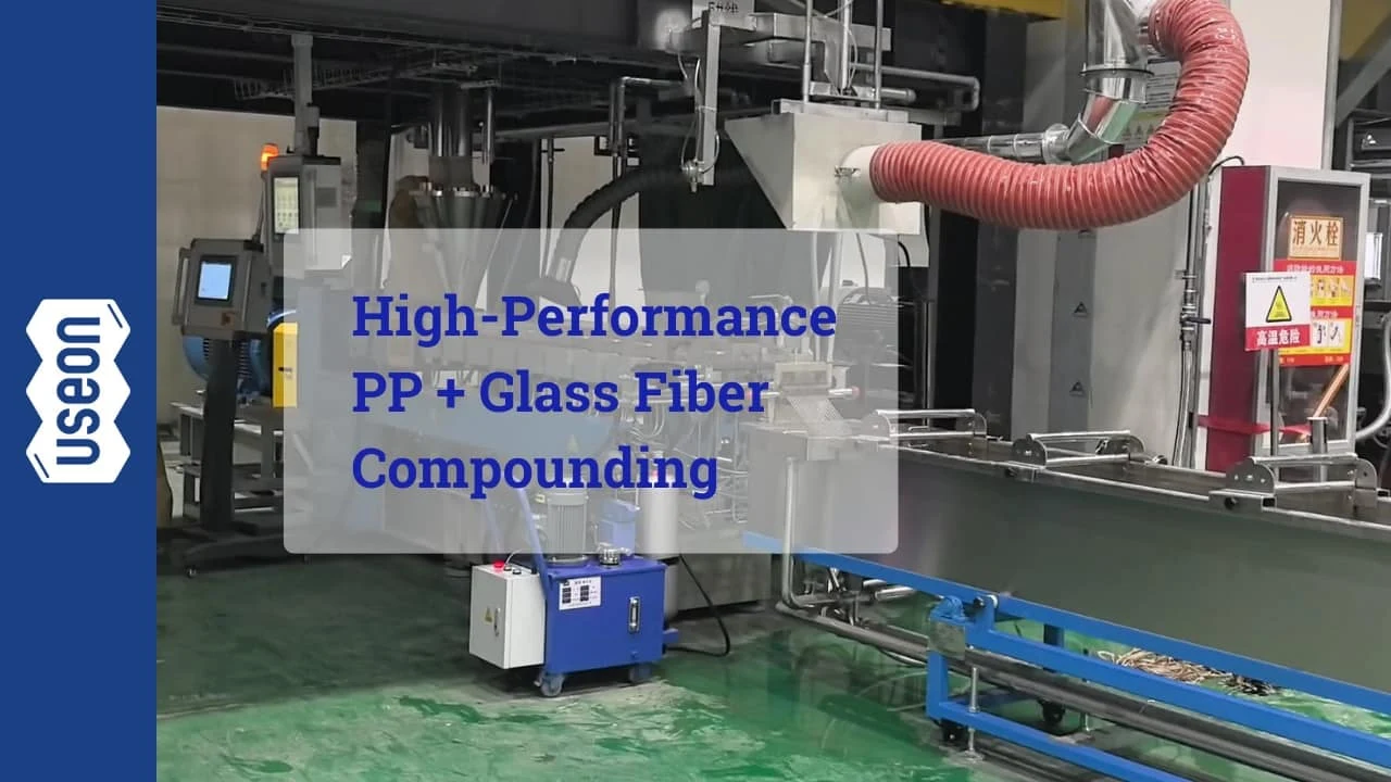 High-Performance PP + Glass Fiber Compounding (800 kg/h)