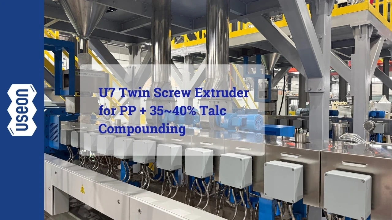 U7 Twin Screw Extruder for PP+35–40% Talc Compounding in India