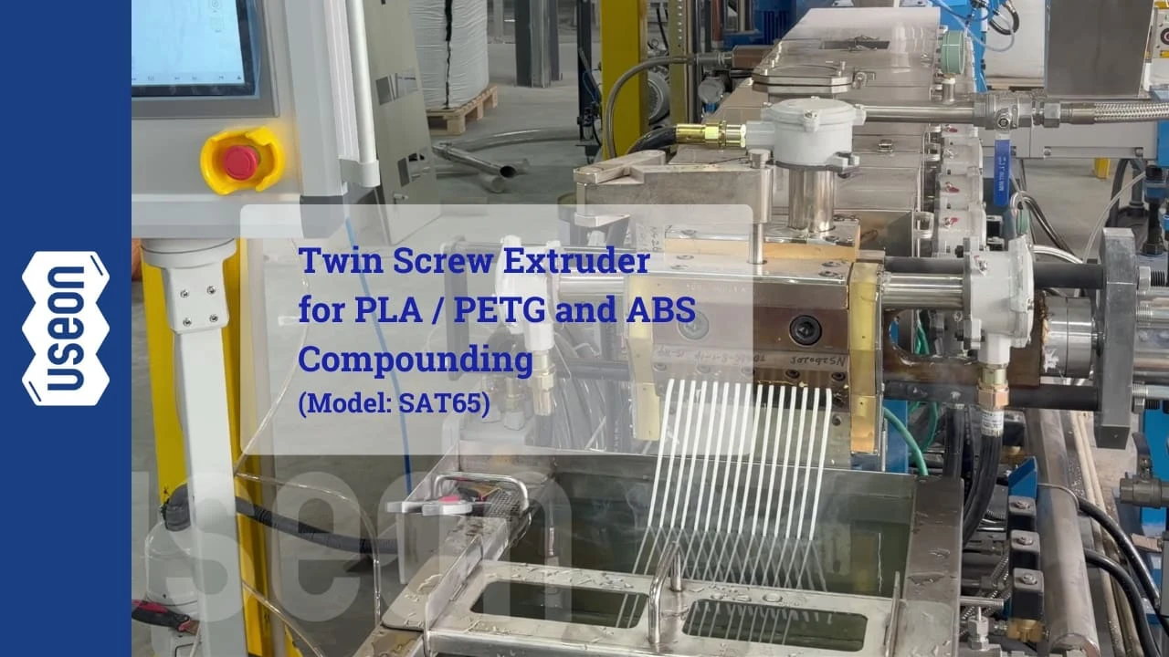 Explosion-Proof SAT65 Twin Screw Extruder for PLA/PETG/ABS Compounding