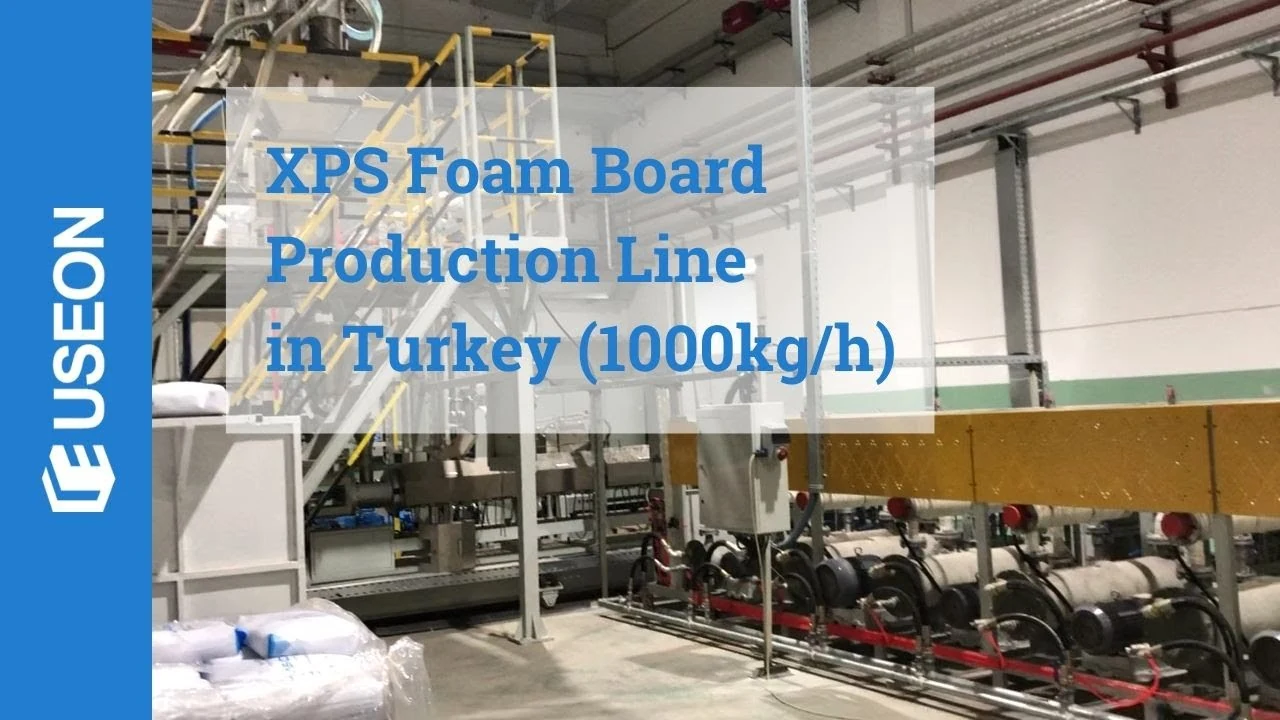 1000kg/h XPS Production Line in Turkey — video cover