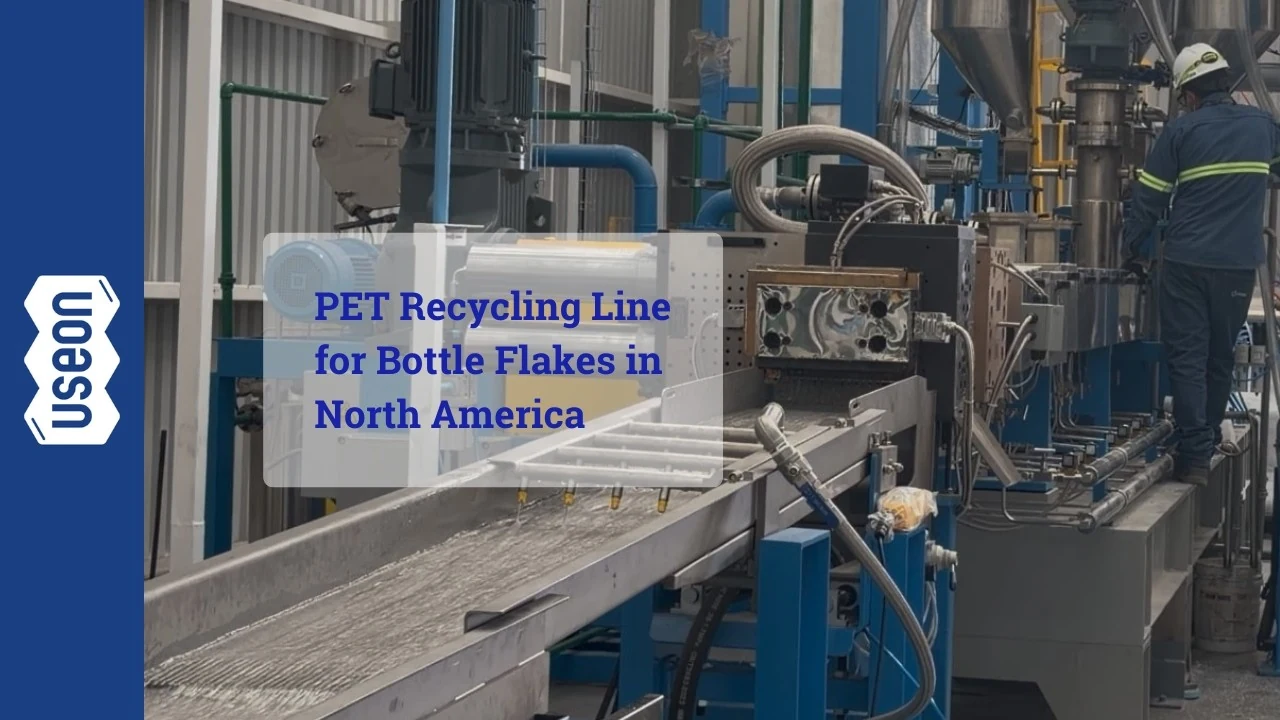 1200kg/h rPET Bottle Flakes Recycling and Pelletizing Line — video cover