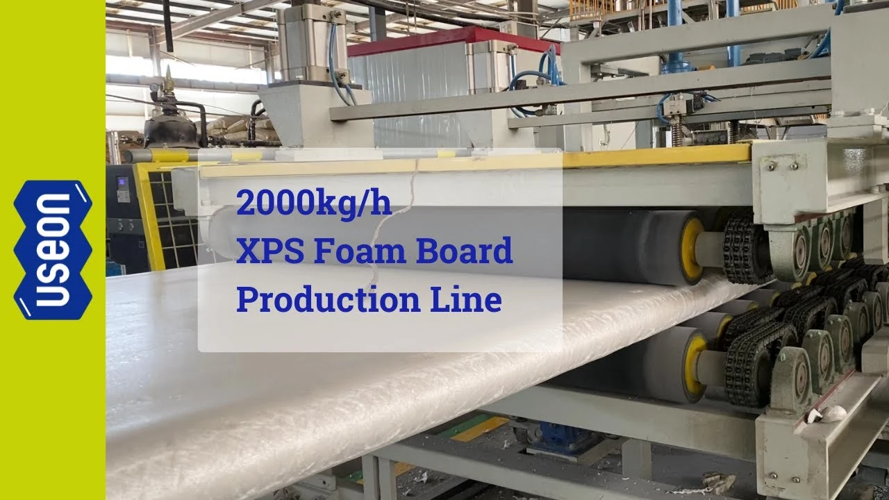 2000kg/hr XPS Production Line in China — video cover