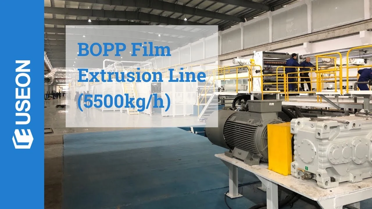 5500kg/h BOPP Film Production Line — video cover
