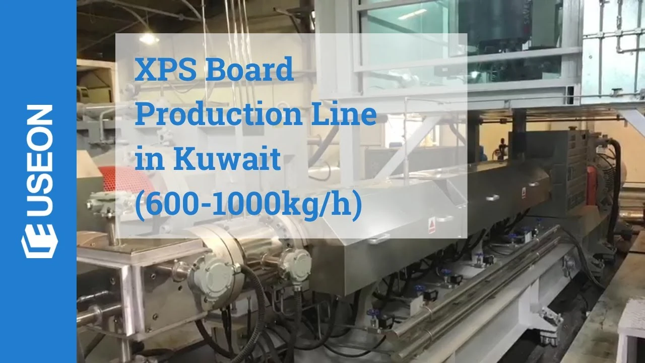 600-1000kg/h XPS Production Line in Kuwait — video cover