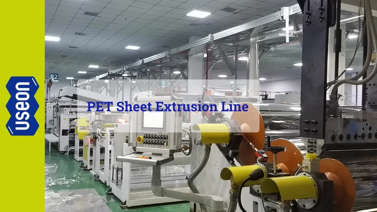 800-1200kg/h PET Sheet Production Line in Jiangsu — video cover
