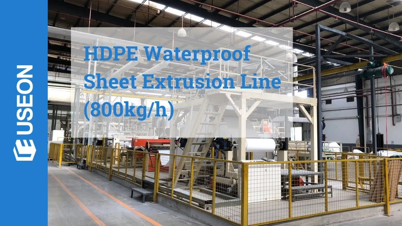 800kg/h HDPE Sheet Extrusion Line — video cover
