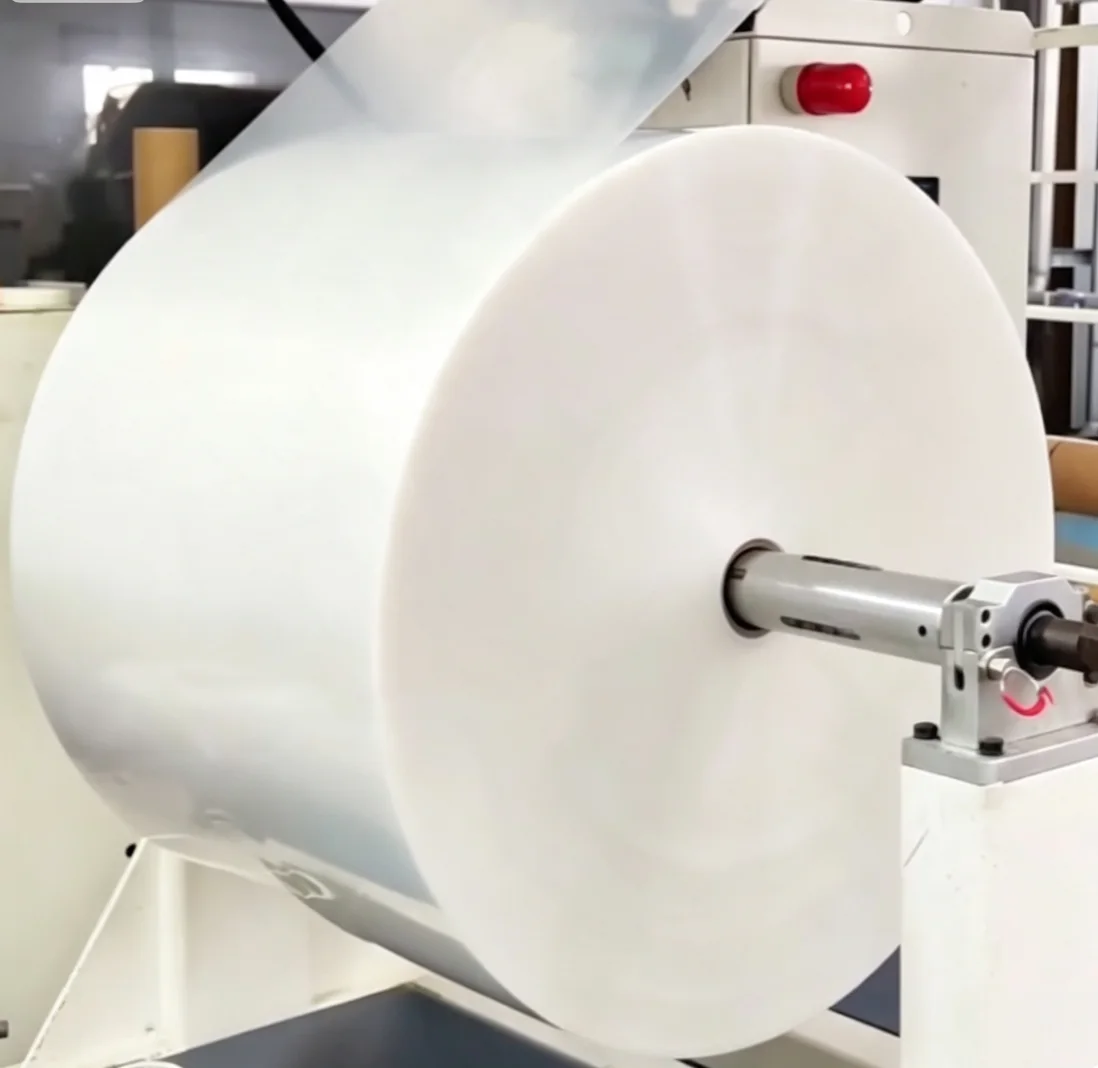 PP sheet roll on the winder