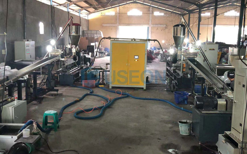 350~450kg/h PET Popcorn Recycling Machine in Indonesia