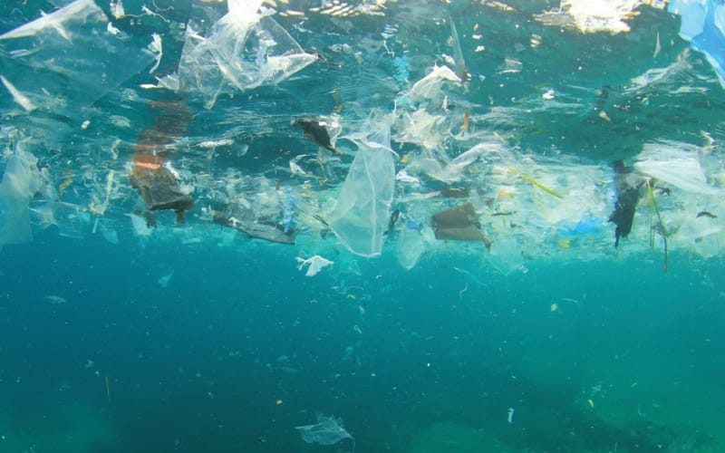 Micro plastic in ocean