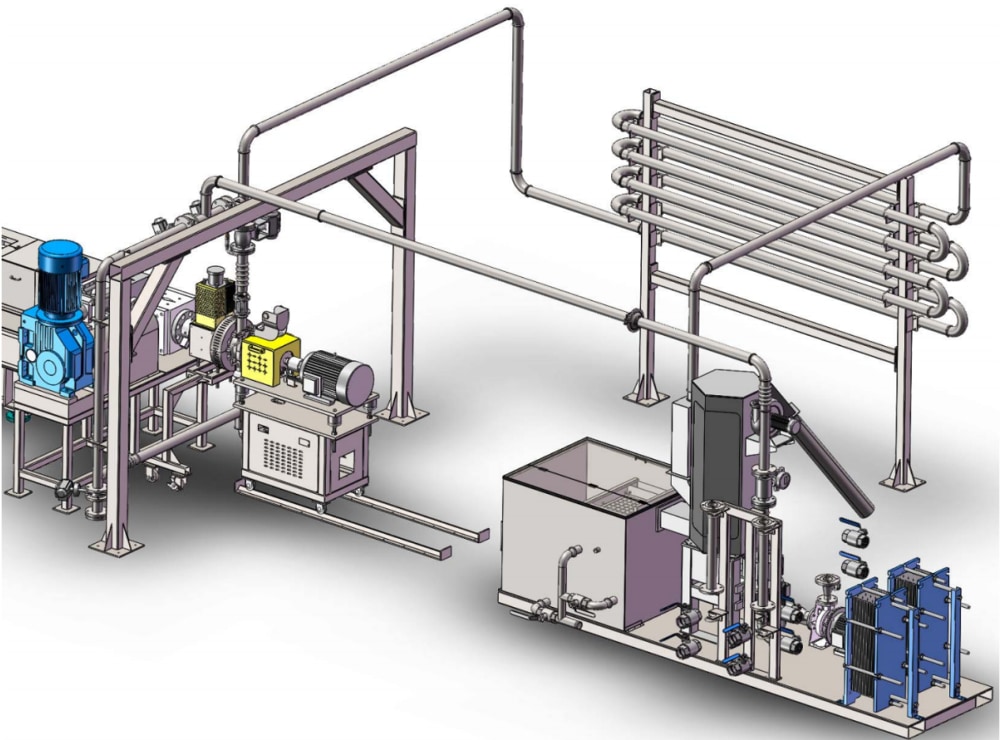 Underwater Pelletizer 3D Assembly Drawing