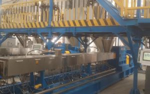 Polyolefin Compounding Line with SAT110 Twin Screw Extruder