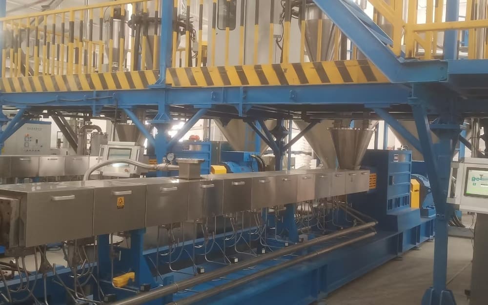 Polyolefin Compounding Line with SAT110 Twin Screw Extruder